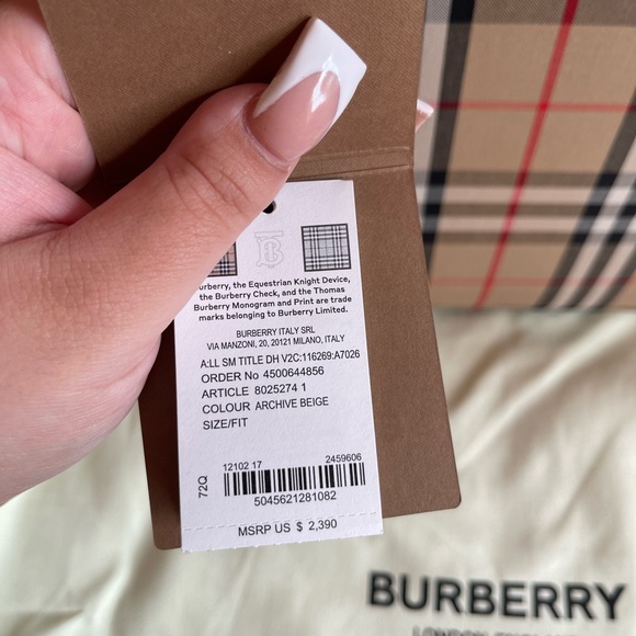 BURBERRY TOTE BAG - Picture 2 of 5